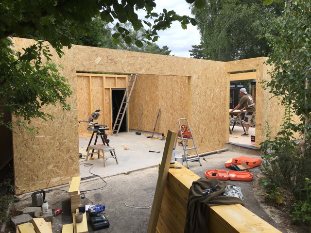 Timber frame and structural panels up